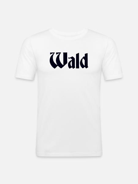 Forest - Men's Slim Fit T-Shirt - white