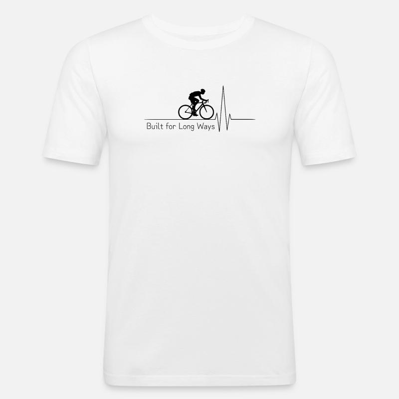 Built for Long Ways - Männer Slim Fit T-Shirt - Weiß