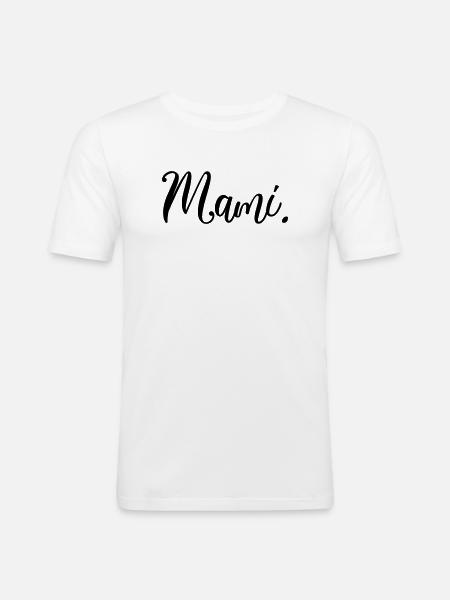 Mami Frauen Geschenk Liebe - Männer Slim Fit T-Shirt - Weiß