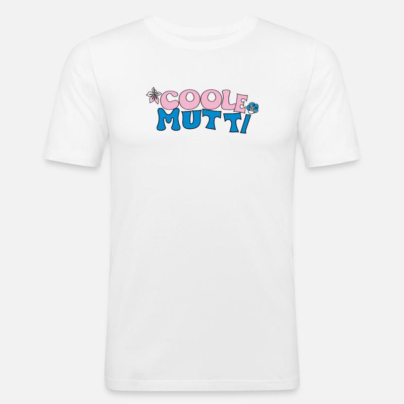 Cool mom - Men's Slim Fit T-Shirt - white