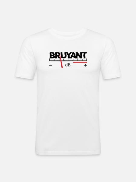 Bruyant - T-shirt près du corps Homme - blanc
