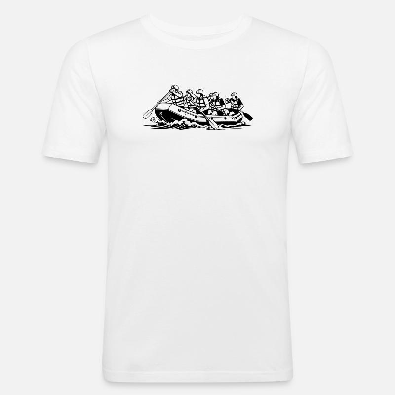 rafting - Men's Slim Fit T-Shirt - white