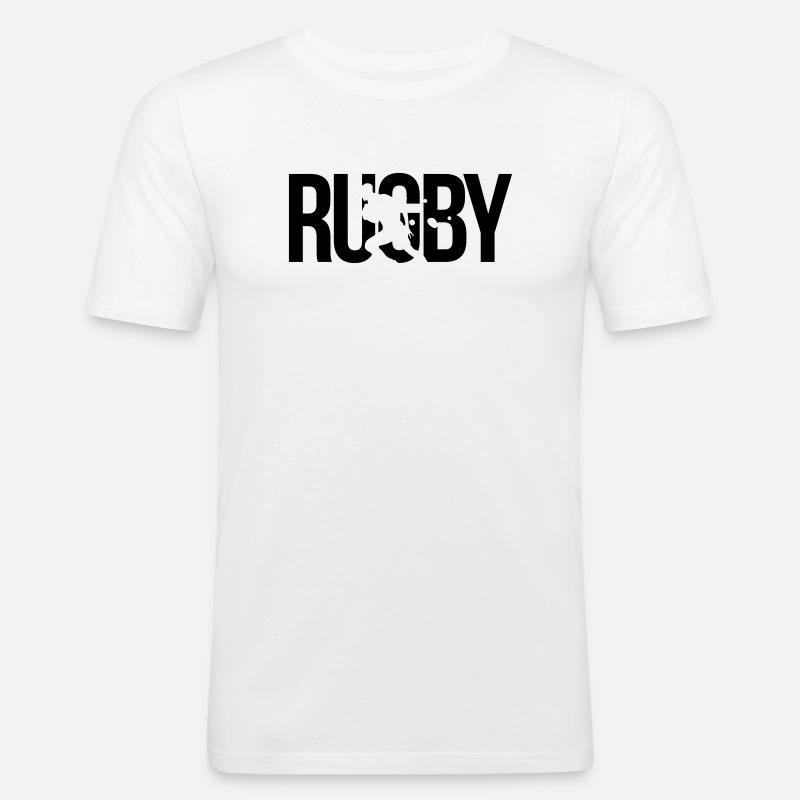 rugby - Men's Slim Fit T-Shirt - white