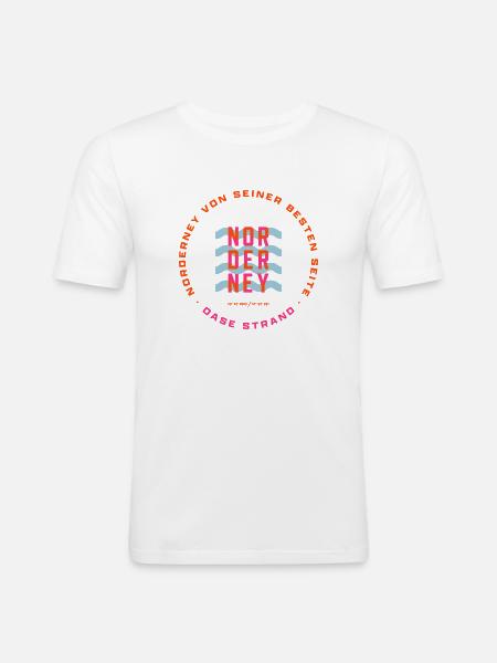 Norderney Beach - Men's Slim Fit T-Shirt - white