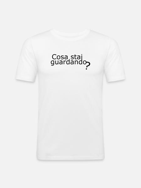Looking - Men's Slim Fit T-Shirt - white