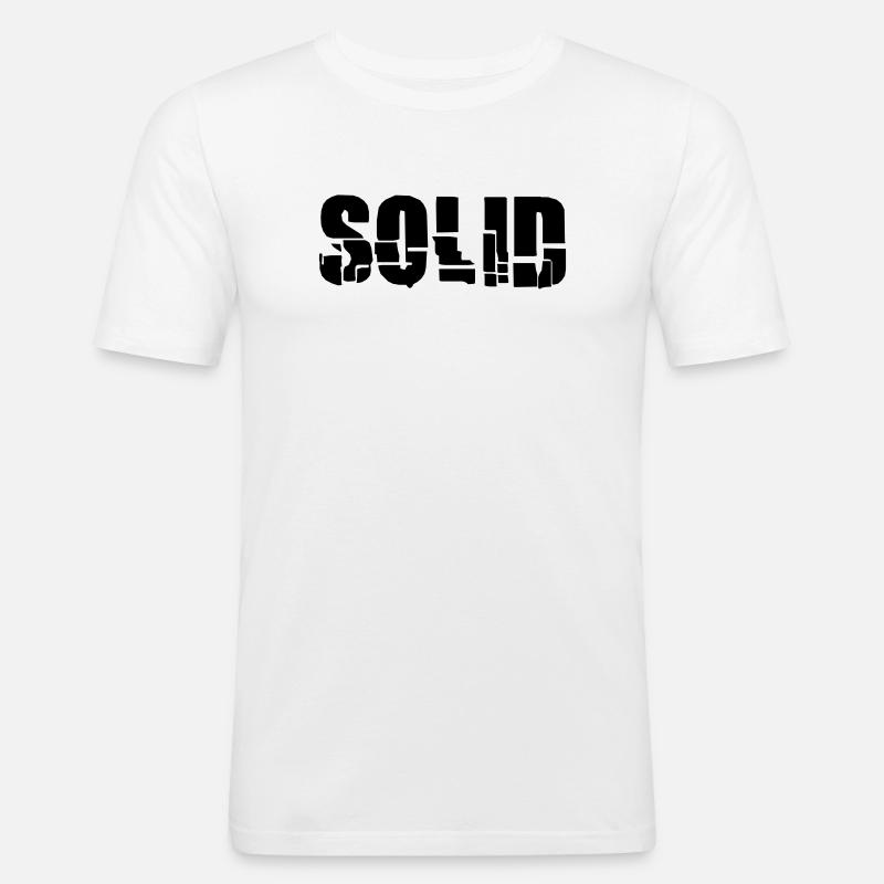 Solid - Men's Slim Fit T-Shirt - white