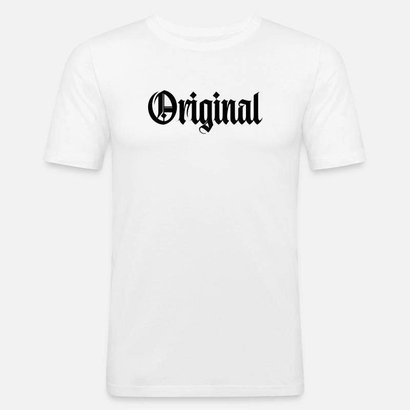 Langue source - T-shirt près du corps Homme - blanc