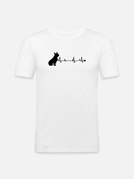 Dog - Men's Slim Fit T-Shirt - white