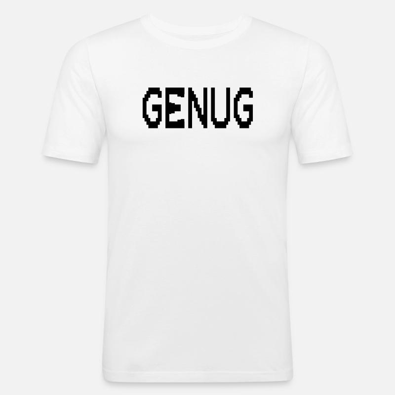 Mindfulness enough - Men's Slim Fit T-Shirt - white