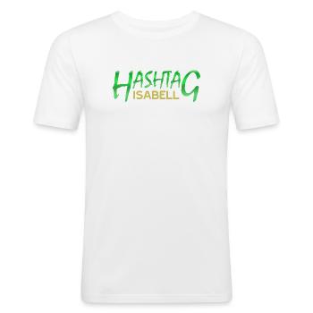 First name Isabell - Men's Slim Fit T-Shirt - white - Front - Nik (191cm)