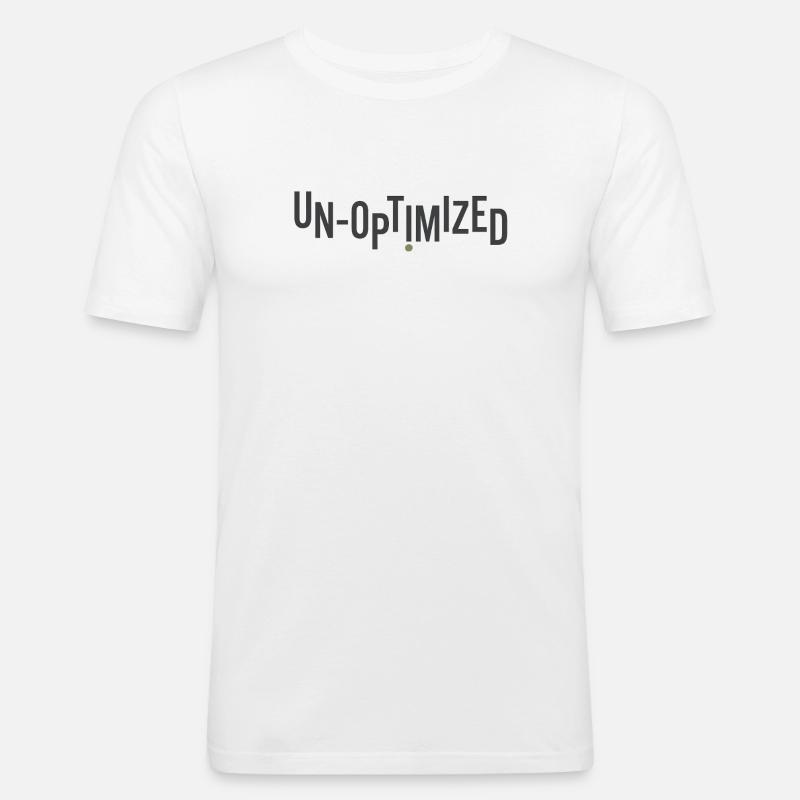 Unoptimized - Männer Slim Fit T-Shirt - Weiß