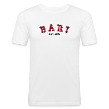Bari Est 2006 - Men's Slim Fit T-Shirt - white - Front - Nik (191cm)
