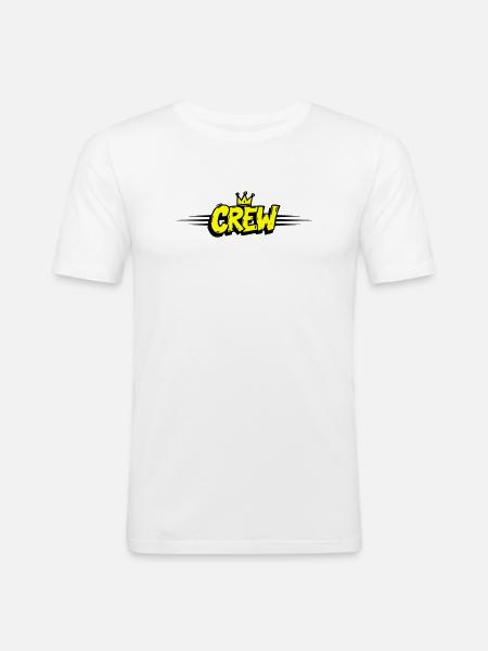 Crew Crown - Men's Slim Fit T-Shirt - white