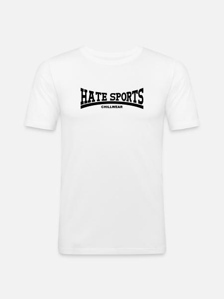 Hate Sports Chillwear - Men's Slim Fit T-Shirt - white
