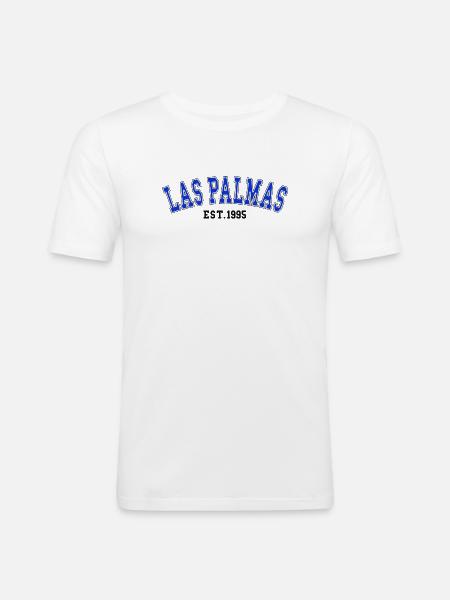 Las Palmas Est. 1995 - Men's Slim Fit T-Shirt - white