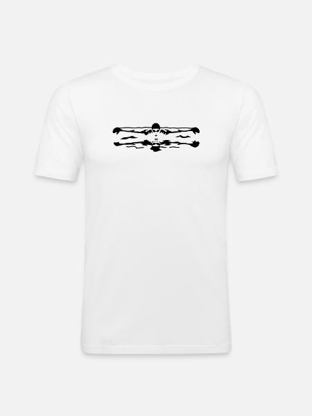 schwimmer - Men's Slim Fit T-Shirt - white