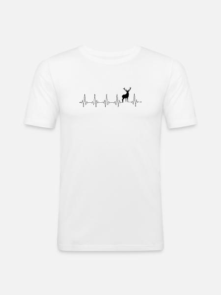 Please Upload Design Image - Men's Slim Fit T-Shirt - white