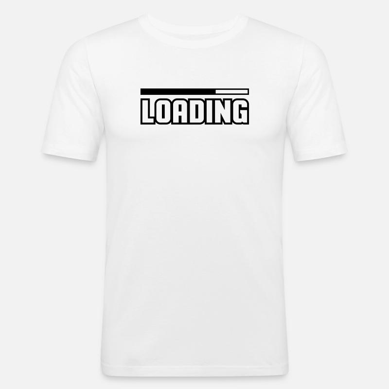 Loading - Men's Slim Fit T-Shirt - white