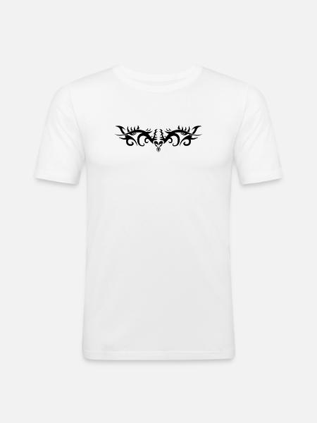 Tribal 4 par Helfspawn - T-shirt près du corps Homme - blanc