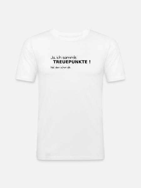 Loyauté - T-shirt près du corps Homme - blanc