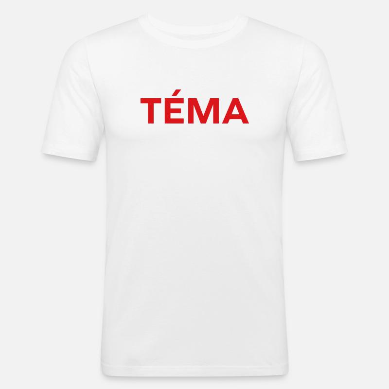 TEMA - Männer Slim Fit T-Shirt - Weiß