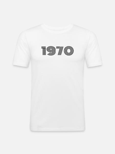 55th Anniversary 55 Years Anniversary - Men's Slim Fit T-Shirt - white