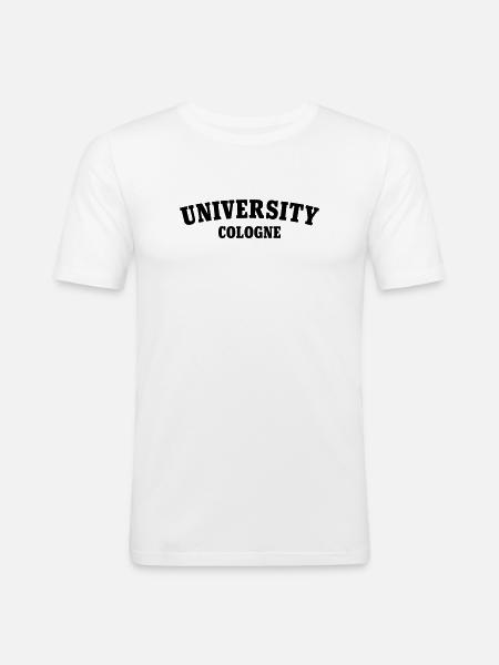 University Cologne - Men's Slim Fit T-Shirt - white
