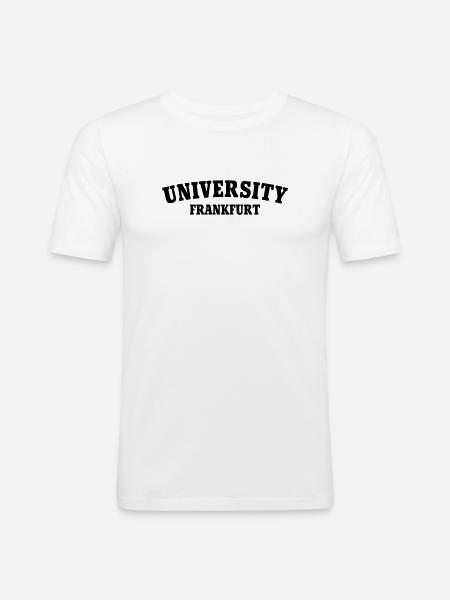 University of Frankfurt - Men's Slim Fit T-Shirt - white