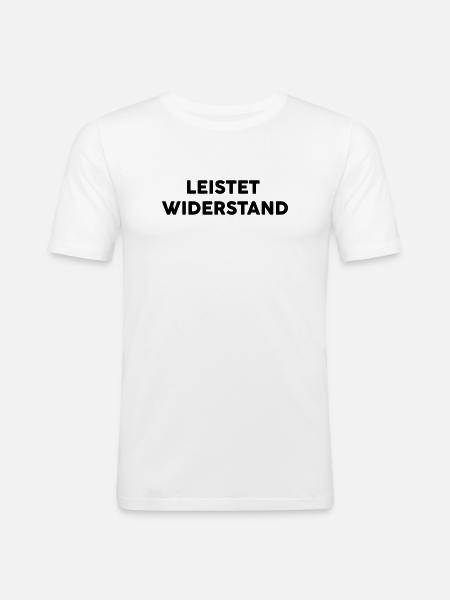 resistance - Men's Slim Fit T-Shirt - white