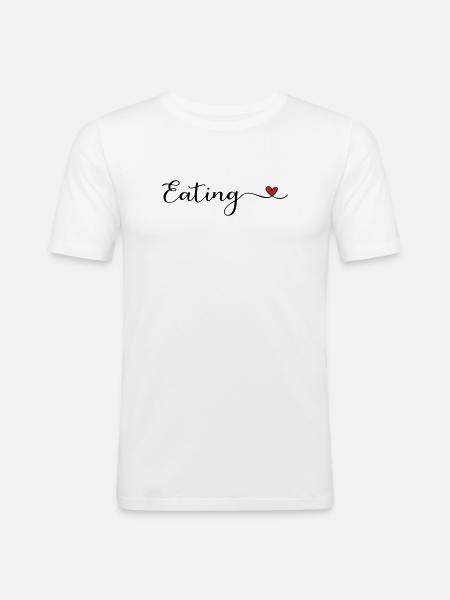 Manger - T-shirt près du corps Homme - blanc