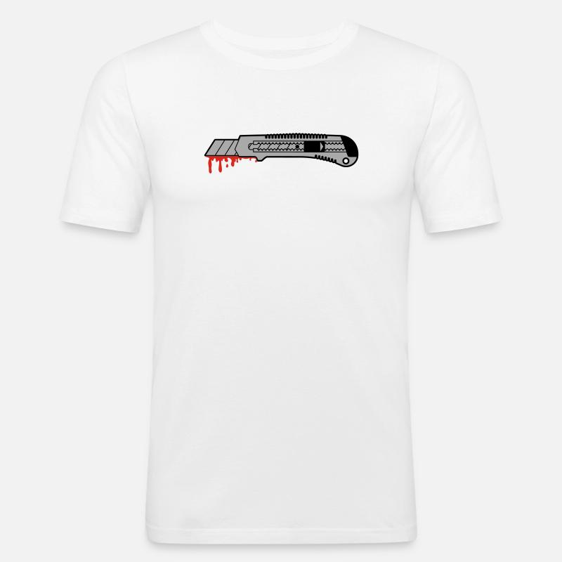 cutter - Männer Slim Fit T-Shirt - Weiß