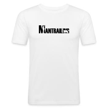 Mantrailing Bloodhound - Men's Slim Fit T-Shirt - white - Front - Nik (191cm)