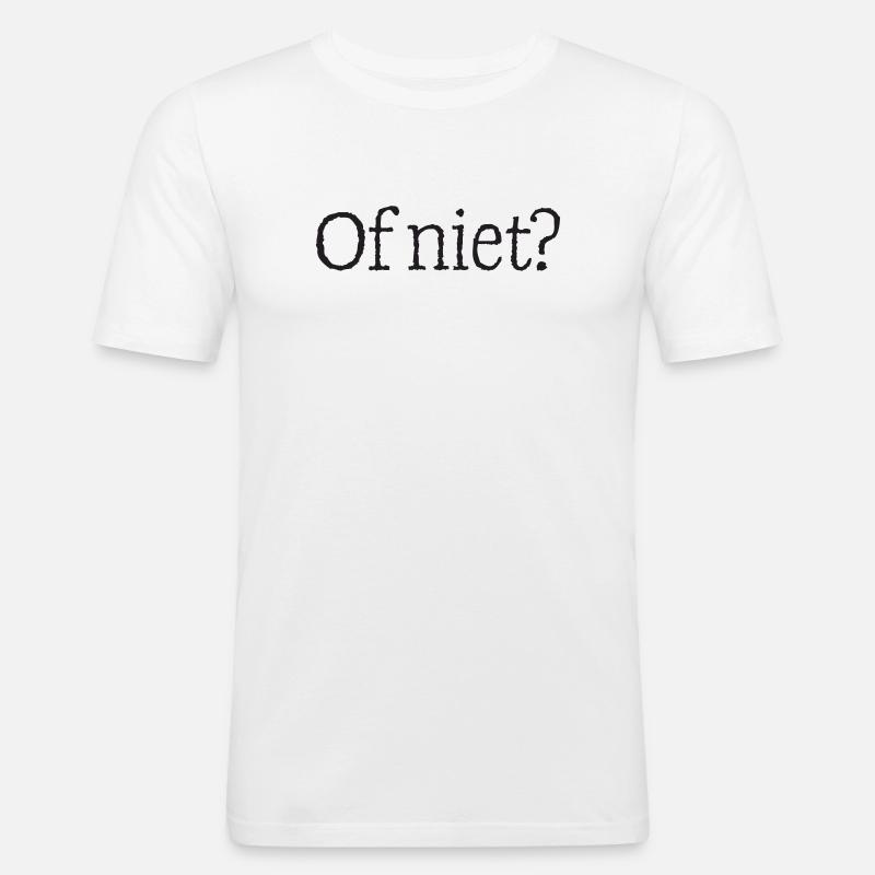 11 Oder doch nicht? - Männer Slim Fit T-Shirt - Weiß