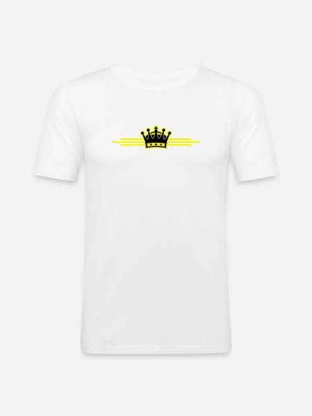 Crown Line - Men's Slim Fit T-Shirt - white