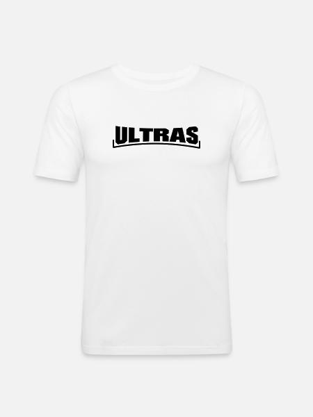 ULTRAS - Männer Slim Fit T-Shirt - Weiß