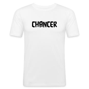 Chancer - T-shirt près du corps Homme - blanc - Devant - Nik (191cm)