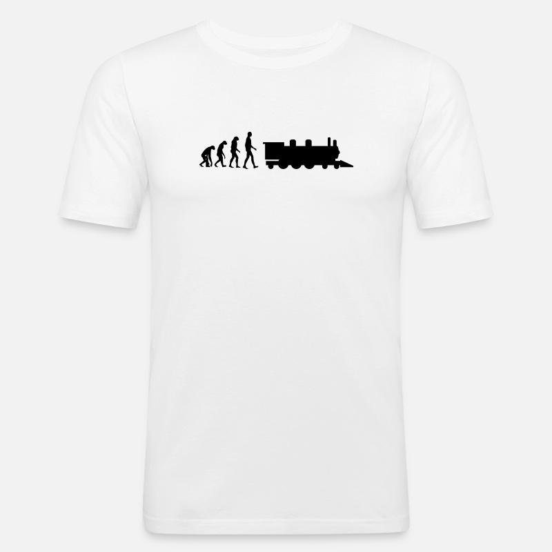 Eisenbahner / Eisenbahnen / Eisenbahn / Bahn - Männer Slim Fit T-Shirt - Weiß