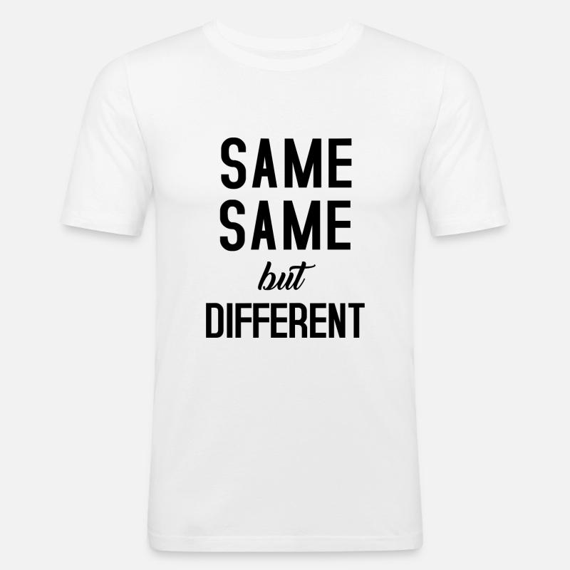 Same Same - Men's Slim Fit T-Shirt - white