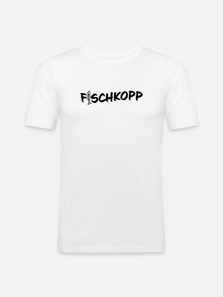 Fischkopp - T-shirt près du corps Homme - blanc