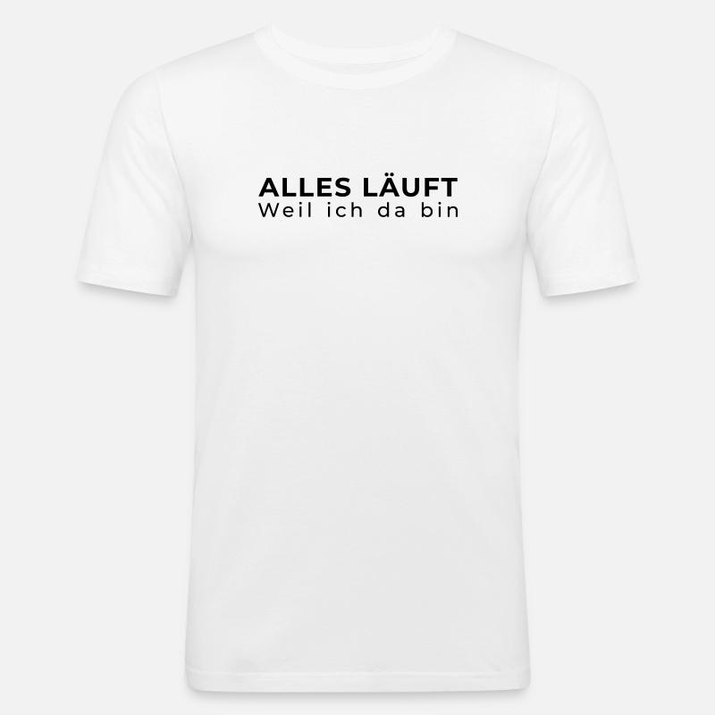 Alles läuft – IT Administrator - Männer Slim Fit T-Shirt - Weiß