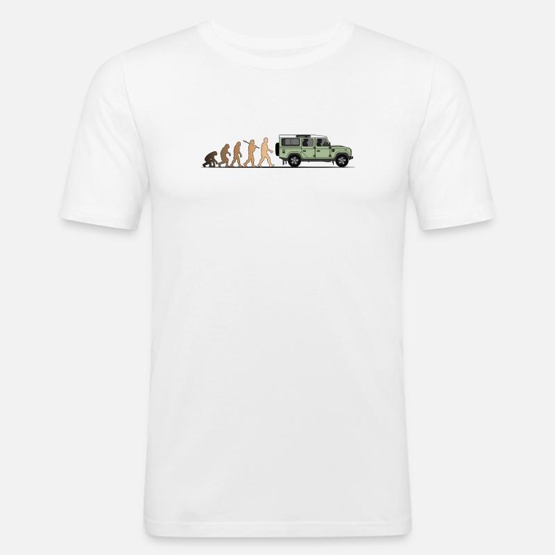 Defender Evolution 110 Farbe - Männer Slim Fit T-Shirt - Weiß