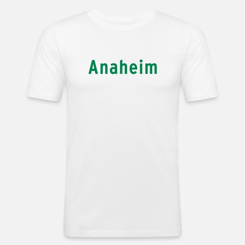 Anaheim - Männer Slim Fit T-Shirt - Weiß