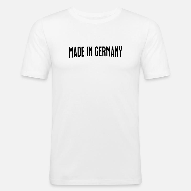 Made in Germany - Männer Slim Fit T-Shirt - Weiß