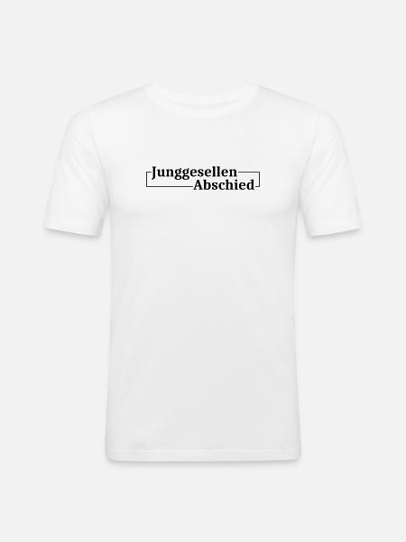 Junggesellenabschied Jga Party - Männer Slim Fit T-Shirt - Weiß