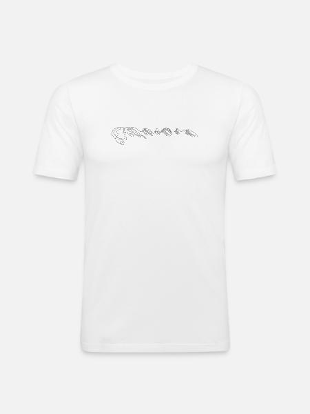 V75504-Churfirsten3D-Large - Men's Slim Fit T-Shirt - white