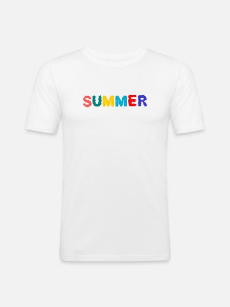 MISTRESS. MASTER. TEACHER. SCHOOL - Men's Slim Fit T-Shirt - white
