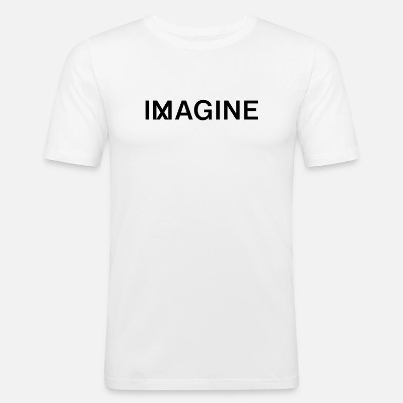 IMAGINE - Männer Slim Fit T-Shirt - Weiß