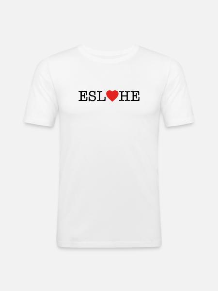 Eslohe - Männer Slim Fit T-Shirt - Weiß