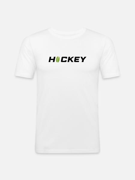 Hockey - T-shirt près du corps Homme - blanc