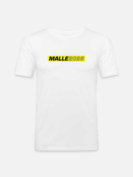 Malle 2026 - Men's Slim Fit T-Shirt - white